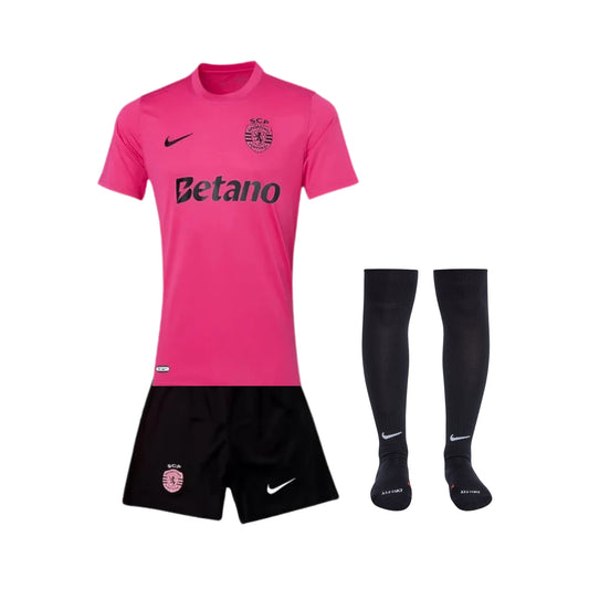 Kit Infantil - Sporting 24/25 - Edição Especial "Outubro Rosa"