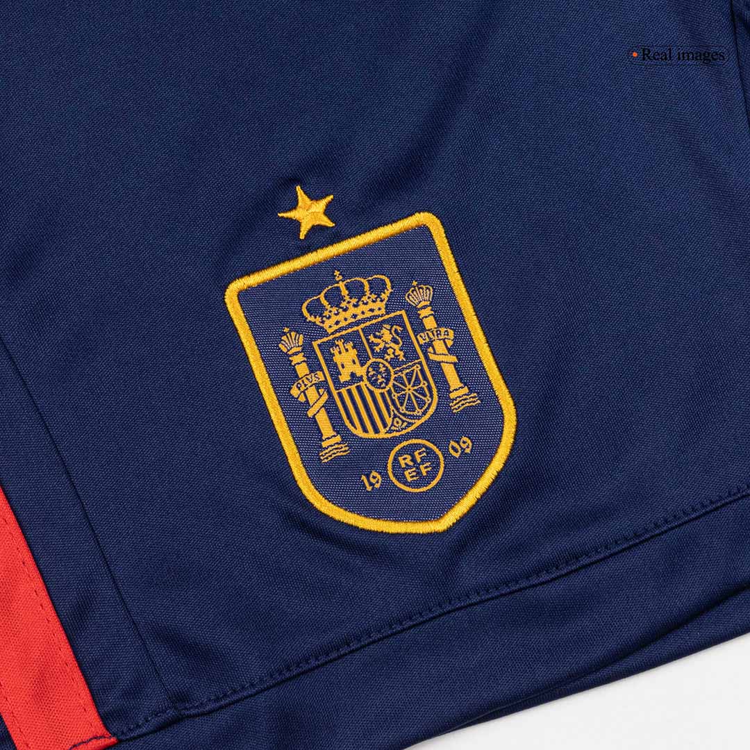 Spain Infantil Casa World Cup Futebol Camisa Conjunto (Camisa+Shorts+Meias) 2026 Vermelho