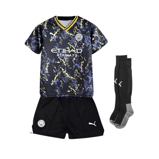 Kit Infantil - Manchester City 23/24 - Campeão da FA Cup