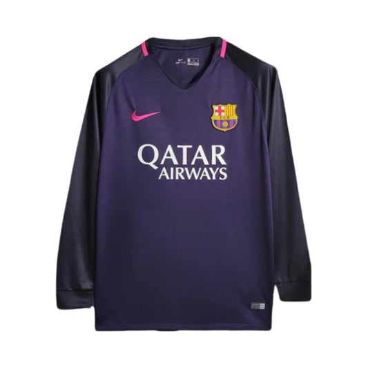 Barcelona 16/17 Camisa Alternativa Manga Longa