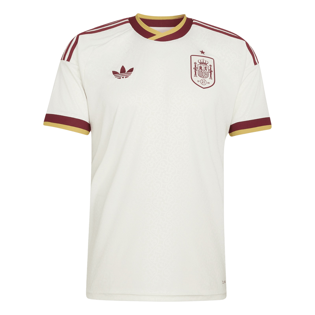 Spain Fora Camisa Copa do Mundo 2026 Branco