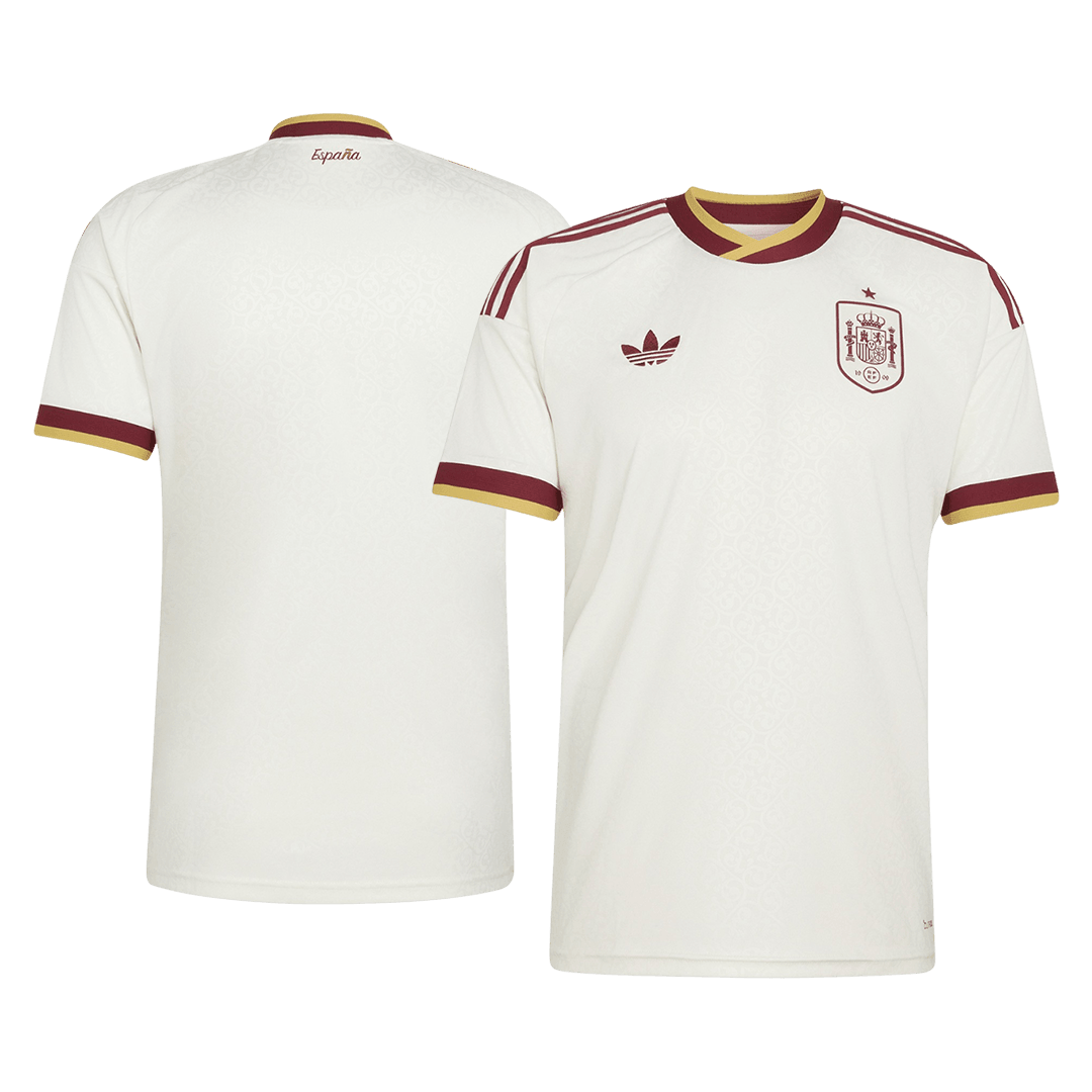Spain Fora Camisa Copa do Mundo 2026 Branco